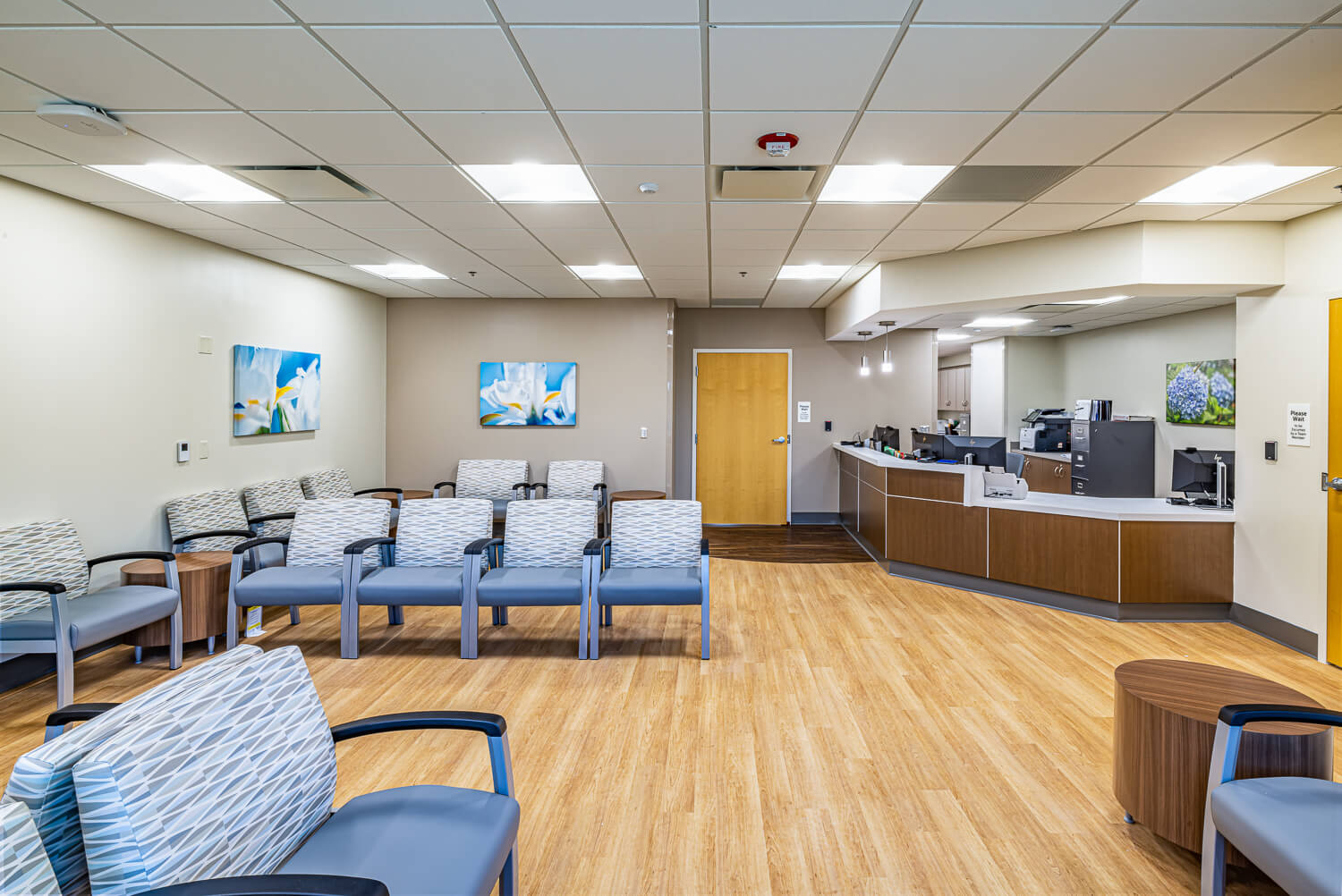 Hospital waiting room in South Carolina.